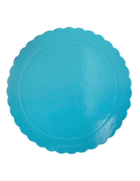 BASE TARTA REDONDA FINA AZUL 35CM