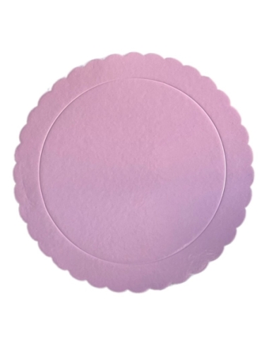 BASE TARTA REDONDA FINA ROSA BEBE 30CM