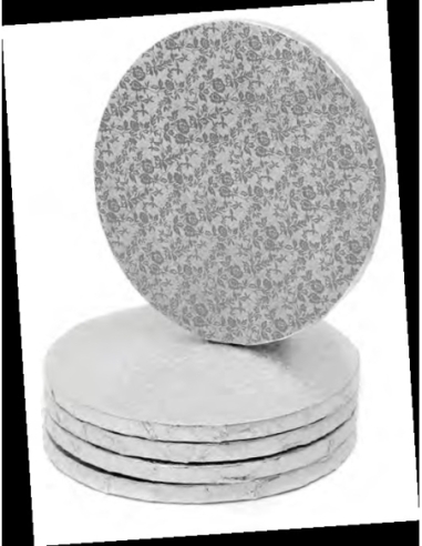 BASE TARTA REDONDA GRUESA PLATA 30cm