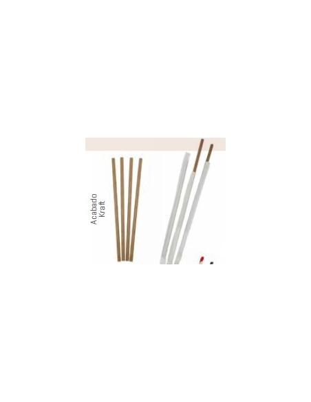 CAÑA PAPEL COLORES ENFUNDADO 8X230 MM P/100 UND CAPARE000018