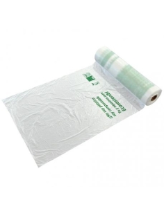 BOLSA PLASTICO COMPOSTABLE ROLLO 30x40 R/400 UND C/10 ROLLOS
