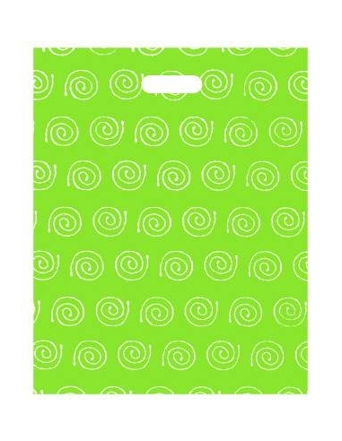 BOLSA PLASTICO ASA TROQUELADA ESPIRALES VERDE...