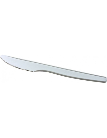 CUCHILLO CPLA BIO COMPOSTABLE 16,6CM PQ 50 UNID