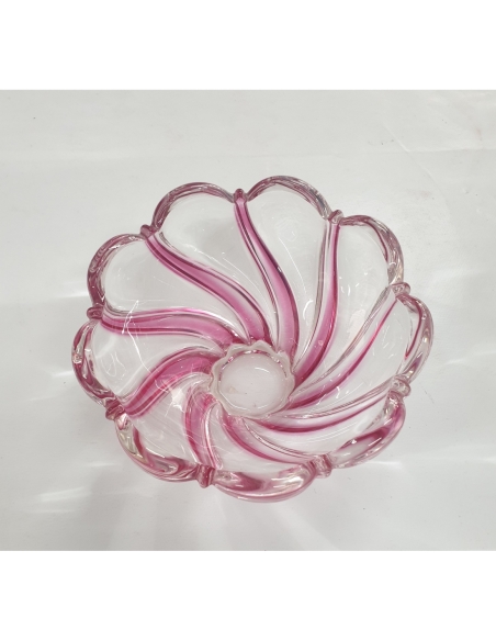 BOL CRISTAL COLOR ROSA 14 CM. ROJO RF.0311