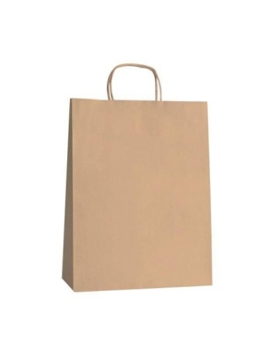 BOLSA PAPEL ASA TORSIONADA KRAFT 18+8x21,5...