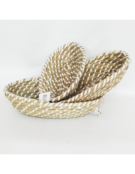 BANDEJA OVAL NATURAL / BLANCO 5207/3