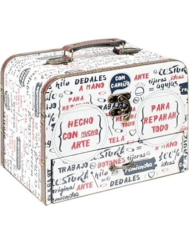 CAJA COSTURA BLANCA CON SET COSTURA