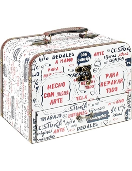 CAJA COSTURA BLANCA CON SET COSTURA