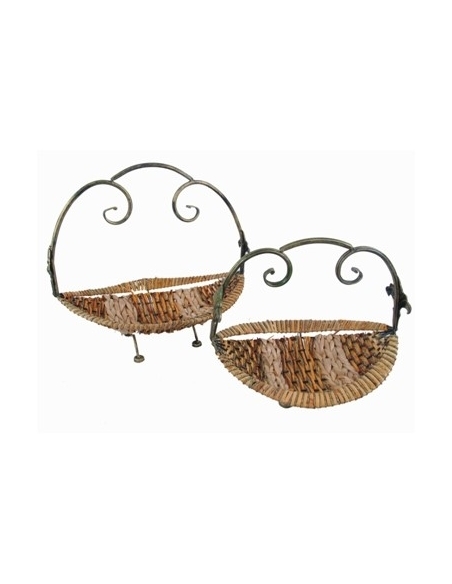 CESTA MIMBRE ASA HIERRO GRANDE REF.42461