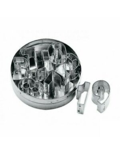 CAJA 10 CORTAPASTAS INOX NUMEROS