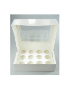 CAJA 12 CUPCAKES BLANCA