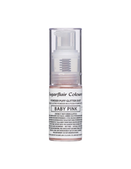 PULVERIZADOR PURPURINA ROSA BRILLANTE 10 GR SUGARFLAIR