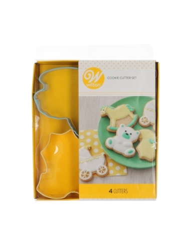 SET CORTADOR GALLETA BEBE 4 PZAS WILTON