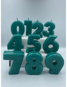 VELA TACO NUMBIG Nº 0 8CM VERDE