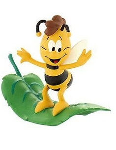 MUÑECO ABEJA MAYA WILLY CON HOJA