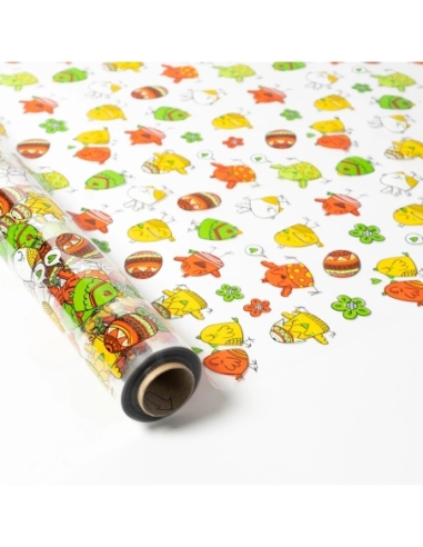 ROLLO CELOFAN 70X50 70X50 M POLLITOS Y HUEVOS...