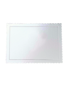 BASE TARTA RECTANGULAR PLATEADA 30X40 CM