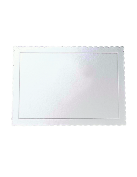 BASE TARTA RECTANGULAR PLATEADA 30X40 CM