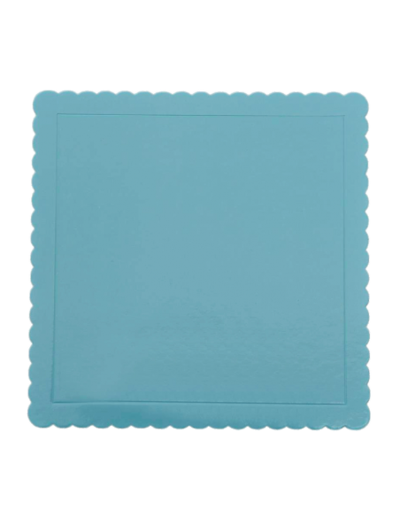 BASE TARTA CUADRADA AZUL CIELO 30X30X3