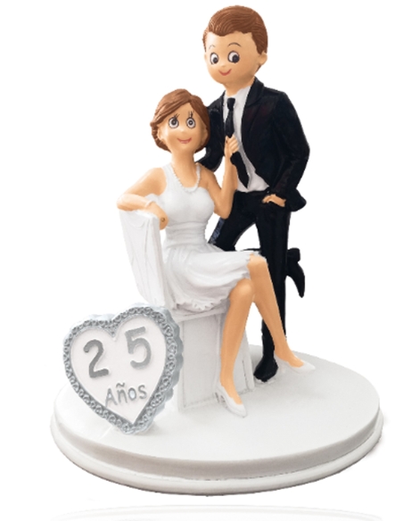 PAREJA NOVIOS 25 AÑOS ELLA SILLON  REF. NO0124