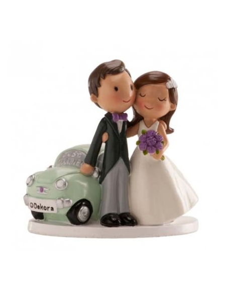 PAREJA NOVIOS COCHE JUST MARRIED 12 CM 305072