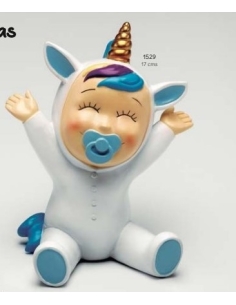 HUCHA BEBE UNICORNIO CELESTE 1529