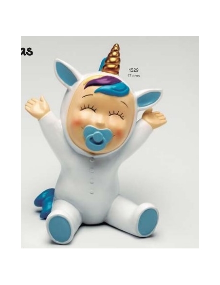 HUCHA BEBE UNICORNIO CELESTE 1529