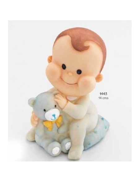 HUCHA BEBE NIÑO OSITO CELESTE (1443) 28159