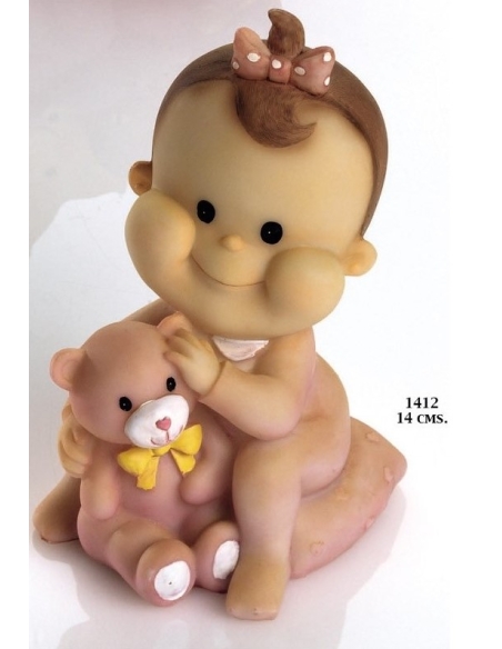 HUCHA BEBE NIÑA OSITO ROSA (1412) 28157