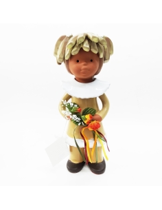 NIÑA BARRO DULCE FLOR 28 CM