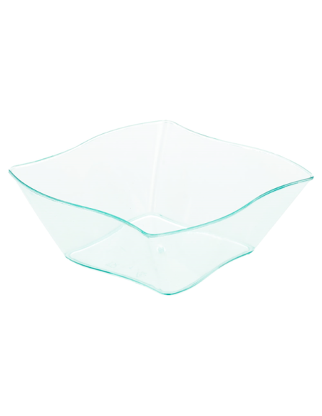 RECIPIENTE APERITIVO ESTRELLA VERDE AGUA 170.70 9X9X3,5 P/50 UND