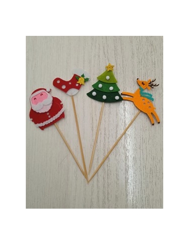 PICK ADORNOS NAVIDEÑOS (NOEL, CALCETIN,ABETO Y...