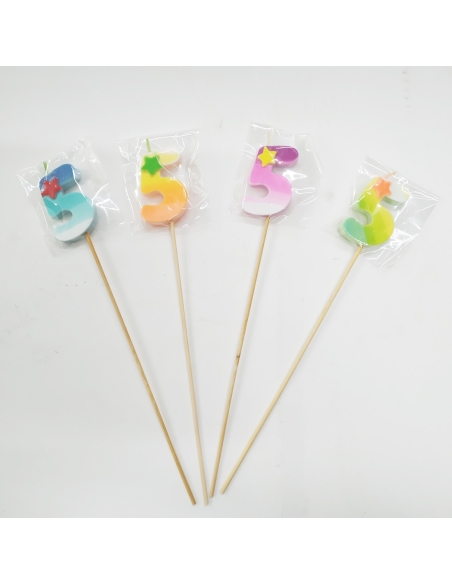 VELAS MAGICAS PALITO Nº 5 C/ 12