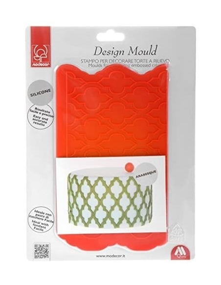 MOLDE SILICONA EN RELIEVE ARABESQUE 30704
