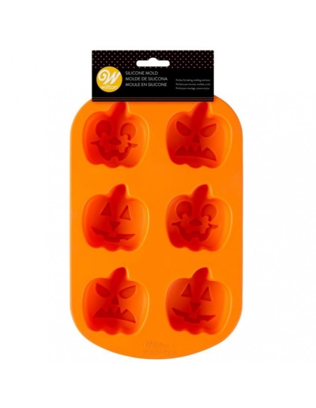MOLDE SILICONA WILTON CALABAZAS HALLOWEEN
