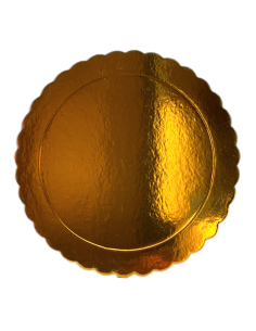 BASE TARTA REDONDA FINA ORO 20 CM