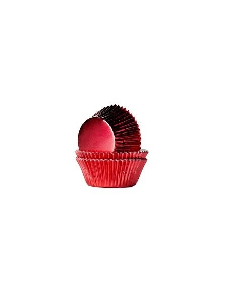 CAPSULA CUPCAKES ROJO METALIZADO P24