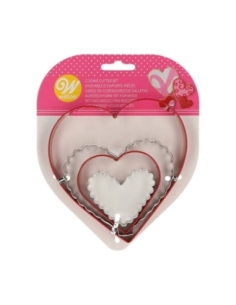 SET 4 CORTADORES CORAZON WILTON