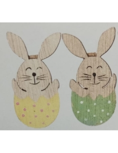 PINZAS CONEJOS EN HUEVO P/ 8UND