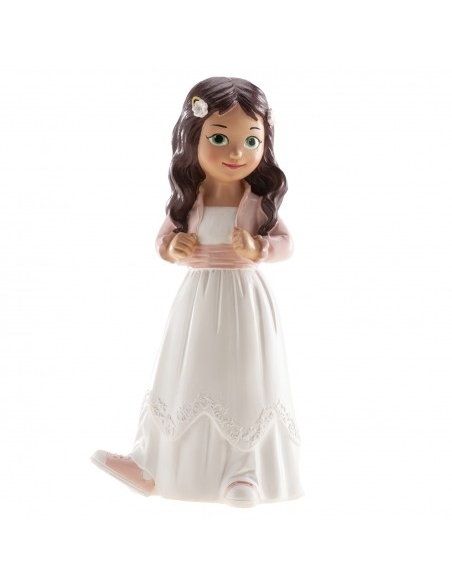 NIÑA COMUNION CHAQUETA Y BAMBAS ROSA 315119