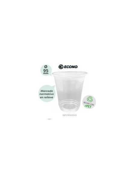 VASO TRANSPARENTE 350 ML VAPETR000043 12 OZ T/50 C/1000
