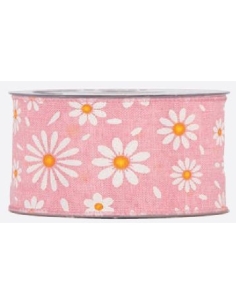 CINTA MARGARITAS ROSA 40MMX10M 4532M03