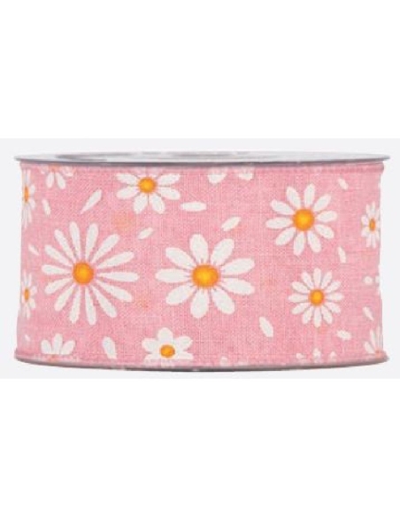 CINTA MARGARITAS ROSA 40MMX10M 4532M03