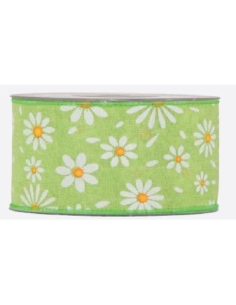 CINTA MARGARITAS VERDE 40MMX10M 4532M29