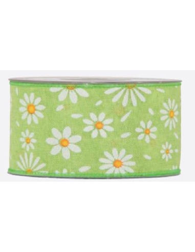 CINTA MARGARITAS VERDE 40MMX10M 4532M29