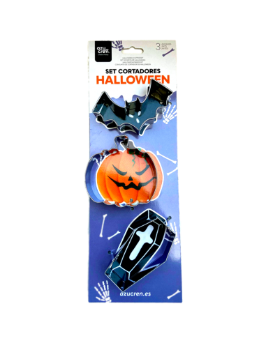 SET 3 CORTADORES FANTASMA, SOMBRERO BRUJA Y...