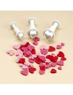 SET 3 CORTADORES CON EXPLUSOR CORAZON