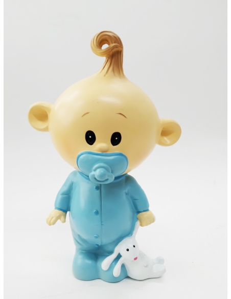 HUCHA BEBE CHUPETE CELESTE 21CM 1417