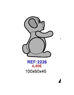 MOLDE CHOCOLATE PERRO 2226 100x60x45