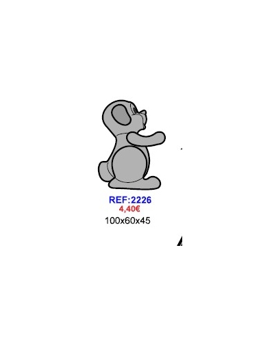 MOLDE CHOCOLATE PERRO 2226 100x60x45